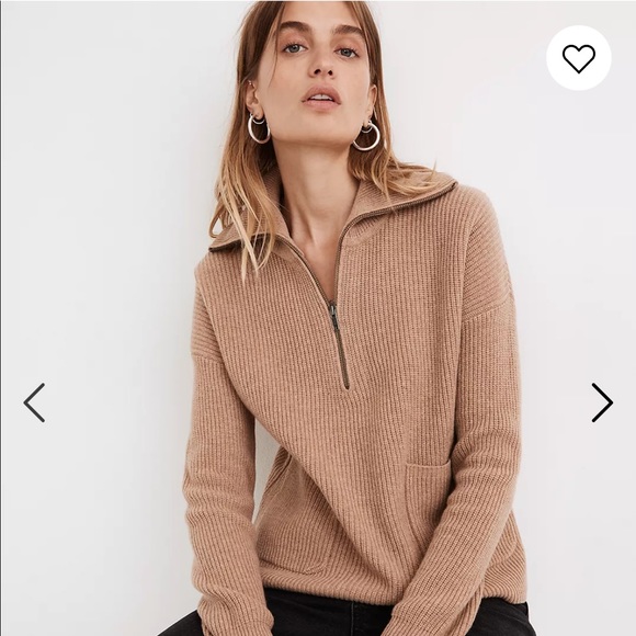 Madewell Sweaters - Madewell Glenbrook Half-Zip Pullover Sweater NWT